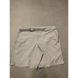 Columbia Shorts Men 36x8 Gray Belted Performance Outdoors Hiking‎ Fishing